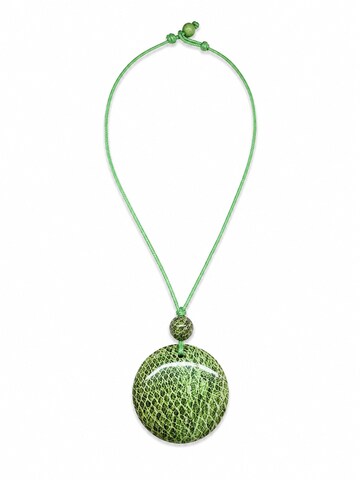 COLLEZIONE ALESSANDRO Necklace 'Serpente' in Green: front