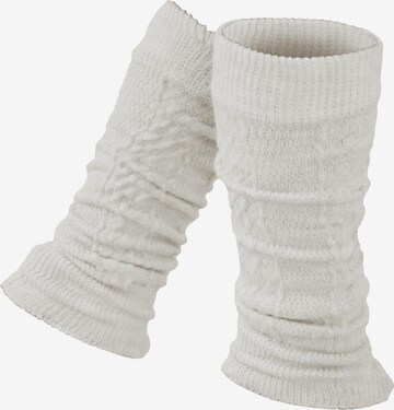 normani Leg Warmers in White: front