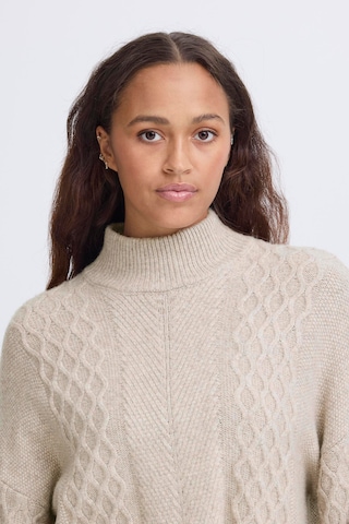 Pull-over 'IHMYLLE' ICHI en beige