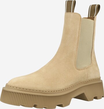 LÄST Chelsea Boots 'Trixy' in Beige: front