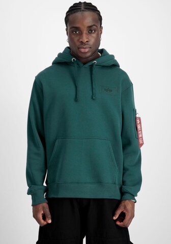 ALPHA INDUSTRIES Свитшот в Зеленый: спереди