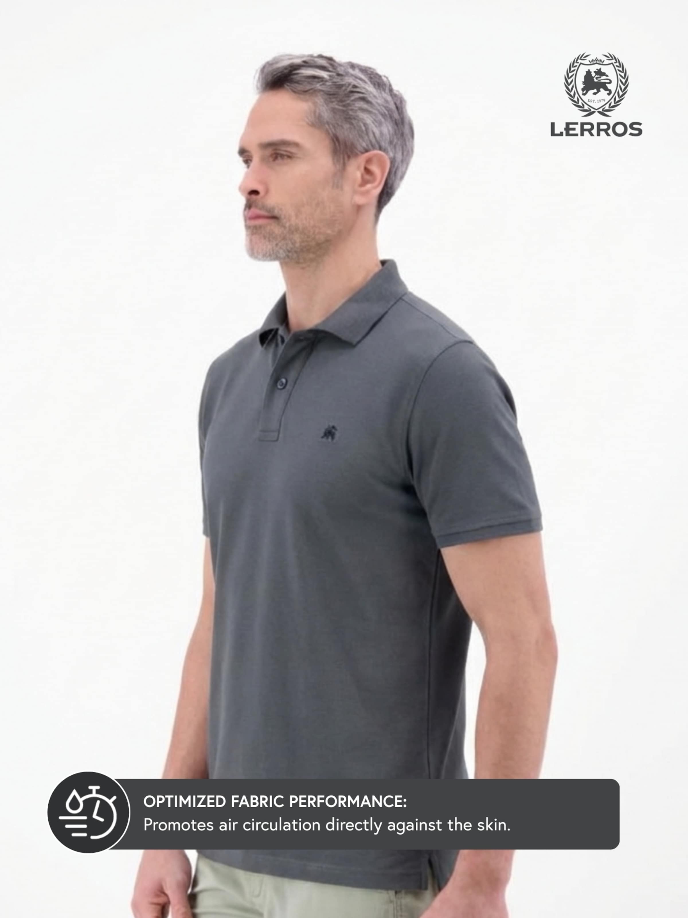 LERROS Shirt in Grey