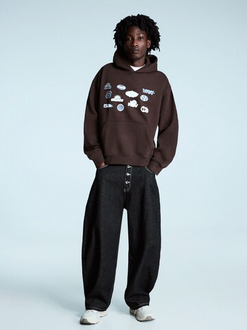 Bershka Bluzka sportowa w kolorze brązowy