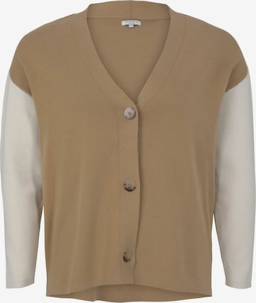 Tom Tailor Women + Knit Cardigan in Brown: front