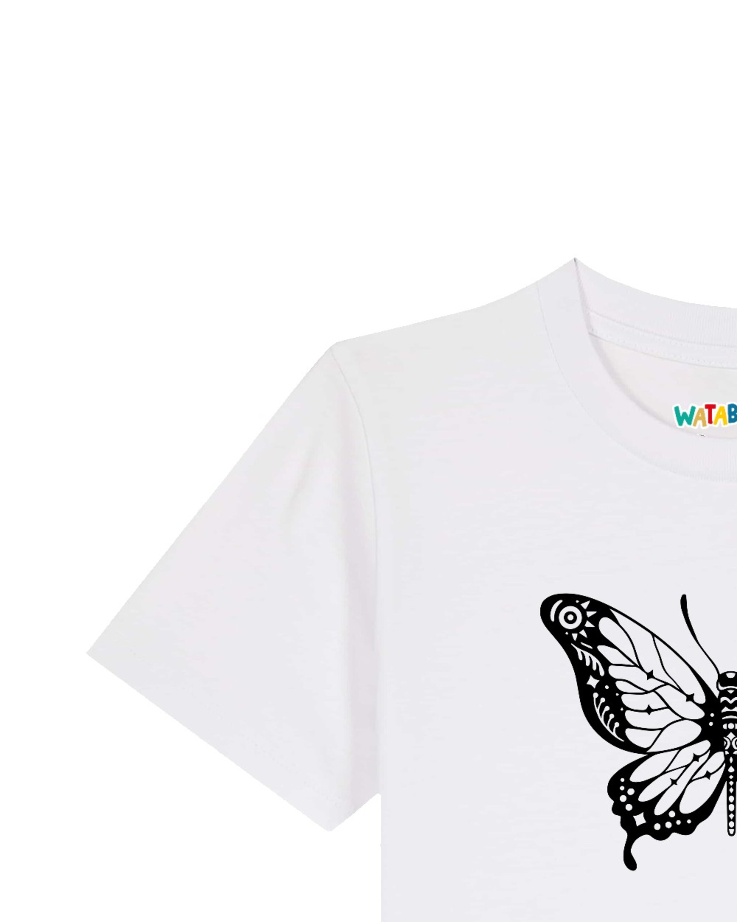 watabout.kids Shirt 'Schmetterling' in White