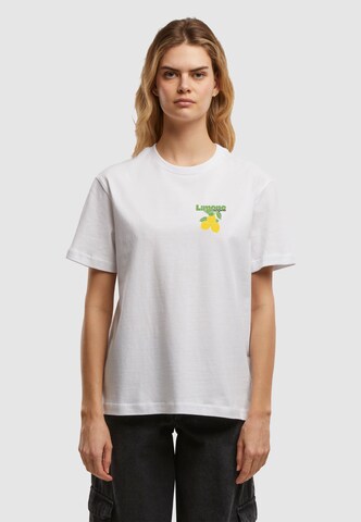 Miss Tee Тениска 'Limona Vibes' в бяло