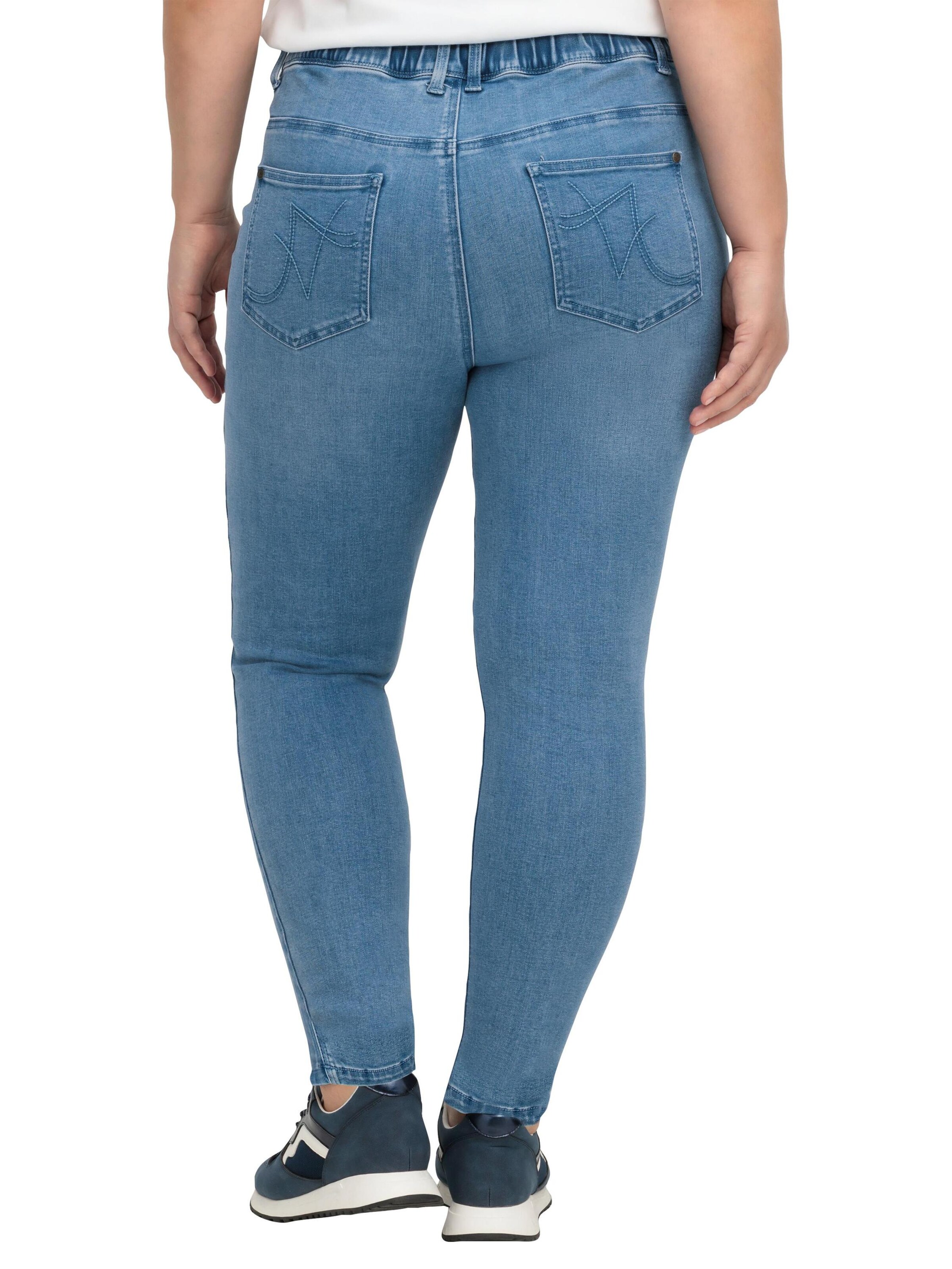SHEEGO Skinny Jeggings in Blau