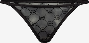 OW Collection Thong in Black: front