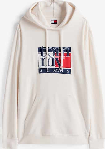 balta Tommy Jeans Megztinis be užsegimo: priekis