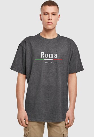Merchcode Shirt 'Roma X' in Grijs: voorkant