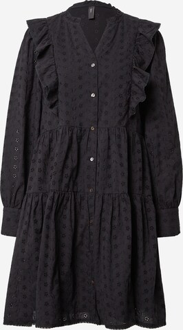 Robe-chemise 'Sanna' Y.A.S en noir : devant