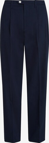 TOMMY HILFIGER Loose fit Pleated Pants in Blue: front