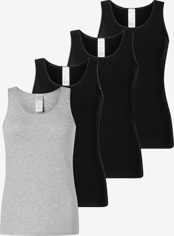 SCHIESSER Unterhemd ' Modern Multipacks ' in Grau: Vorderseite