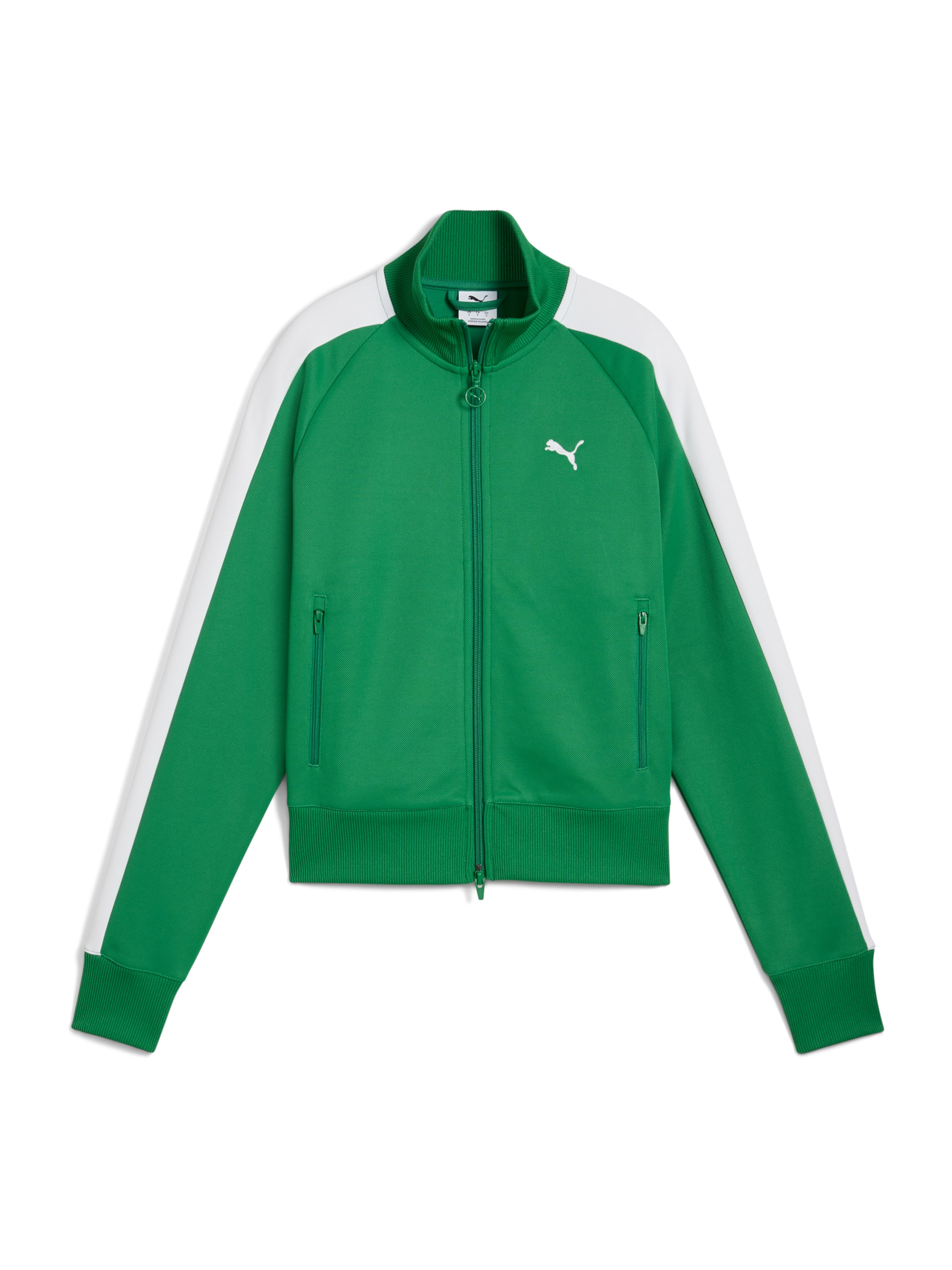 PUMA Sweatjacke 'T7 Always On' in Grün: Vorderseite