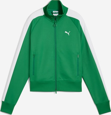 Giacca di felpa 'T7 Always On' di PUMA in verde: frontale