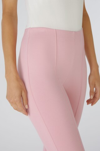 OUI regular Παντελόνι με τσάκιση σε ροζ