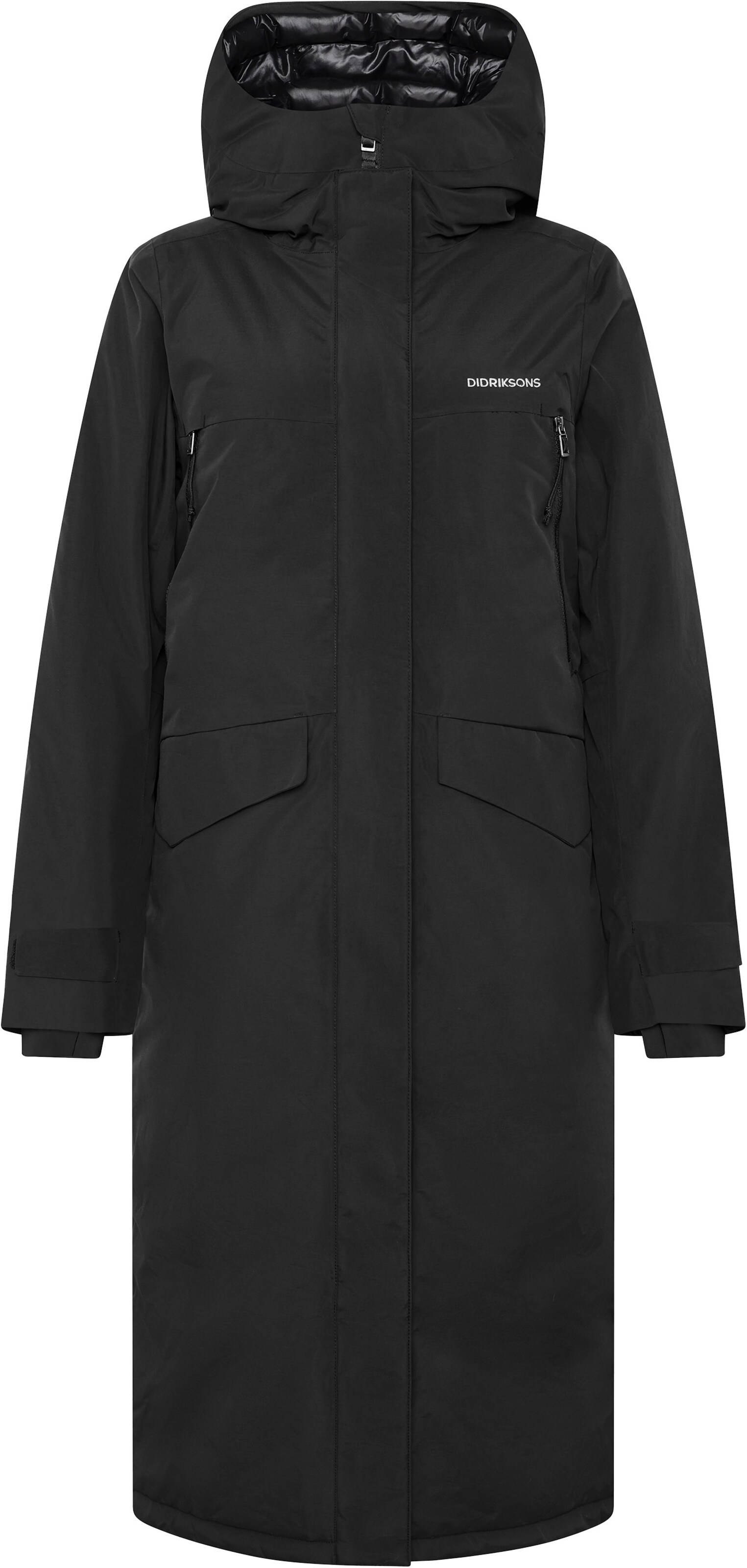 Didriksons - Sobretudo outdoor 'NEJA' em preto: frente