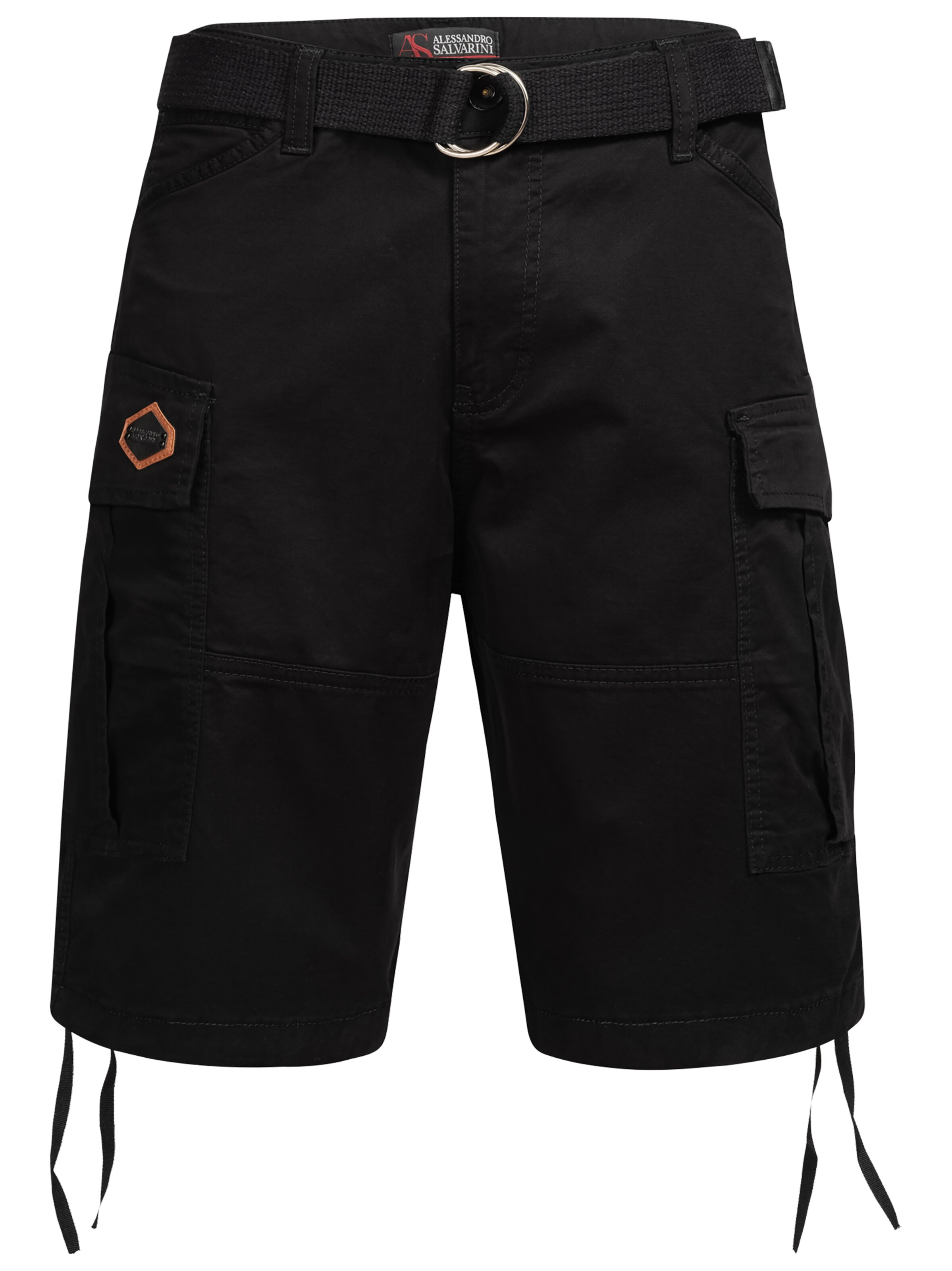Alessandro Salvarini Shorts in Schwarz: Vorderseite