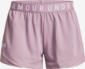 Regular Pantalon de sport 'Play Up' UNDER ARMOUR en rose : devant