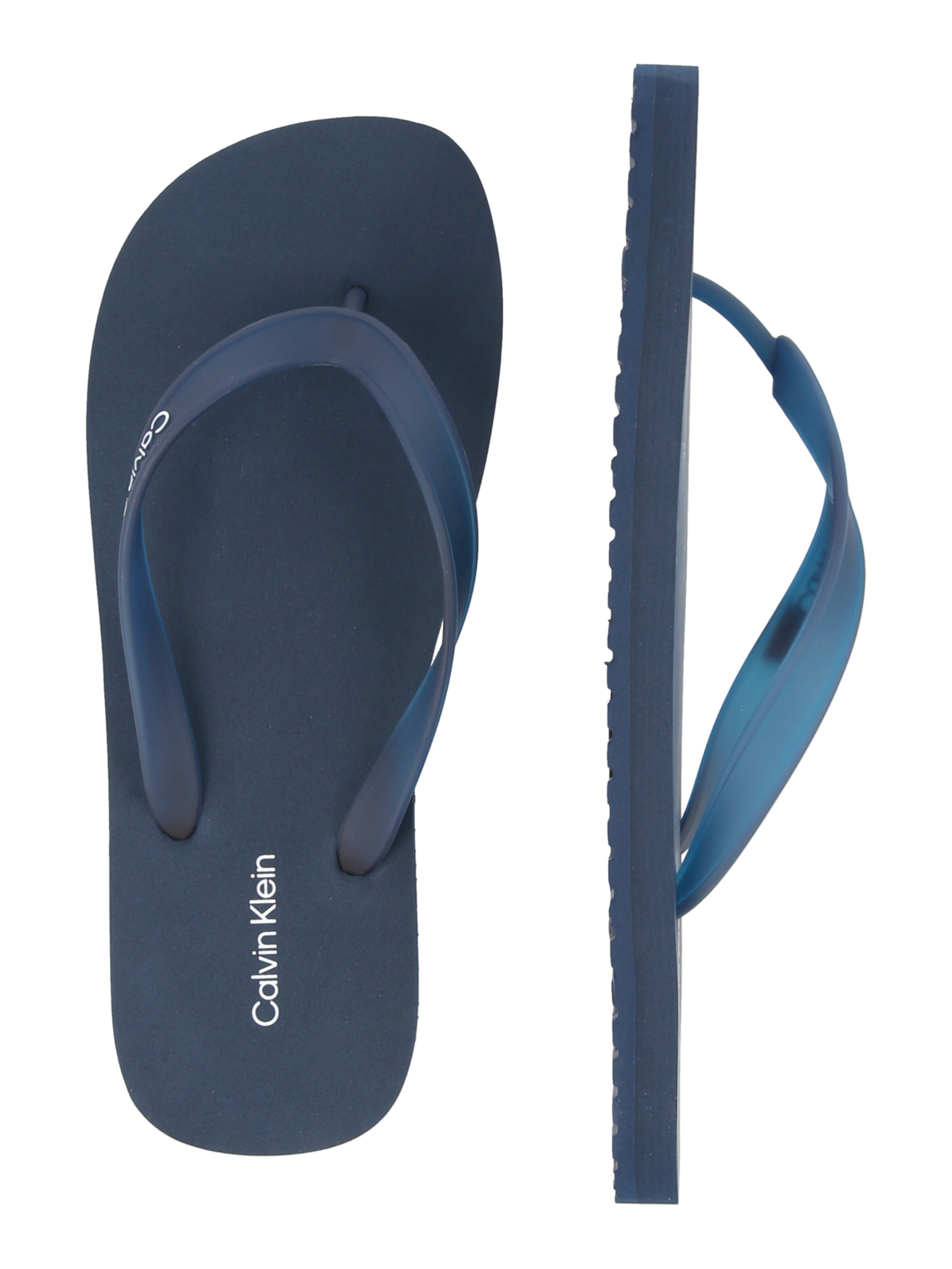 Calvin Klein Ujjelválasztó-pántos szandál - kék