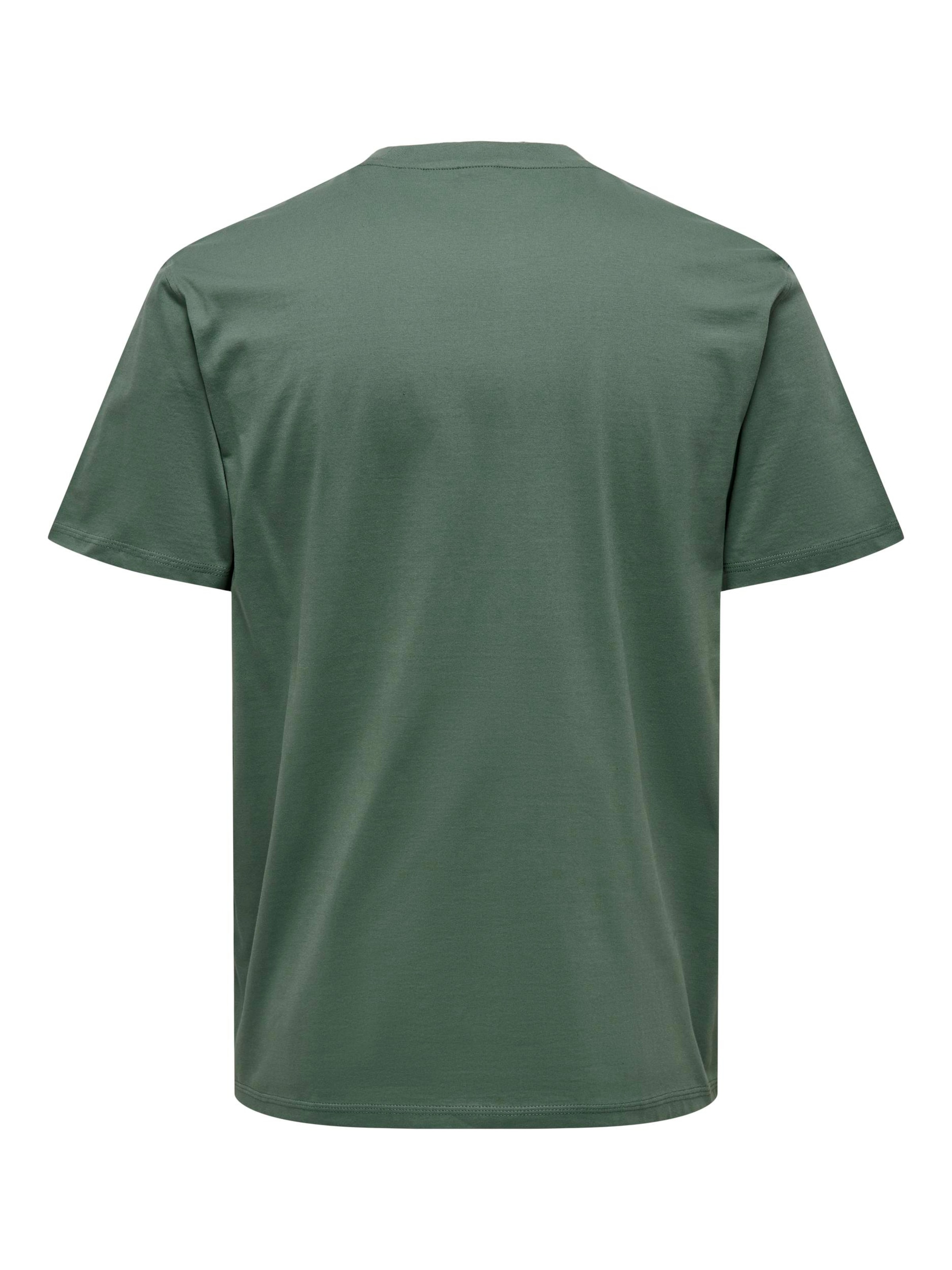 T-Shirt 'Max' Only & Sons en vert