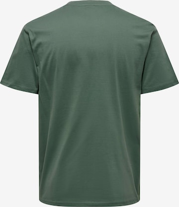 Only & Sons Μπλουζάκι 'MAX' σε πράσινο
