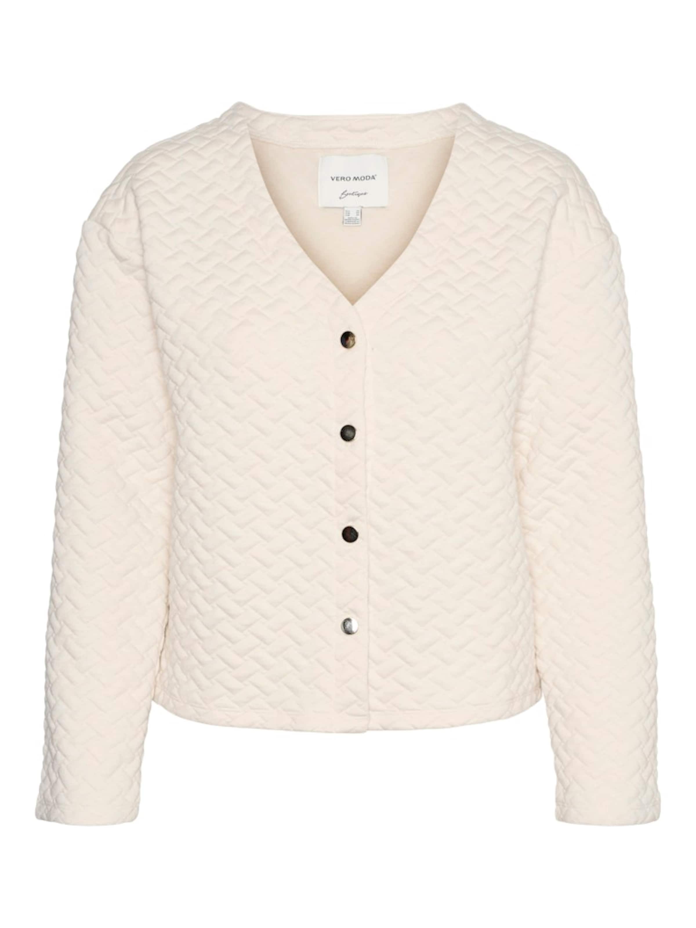 VERO MODA - Sudadera con cremallera 'VMVINNIE' en beige: frente