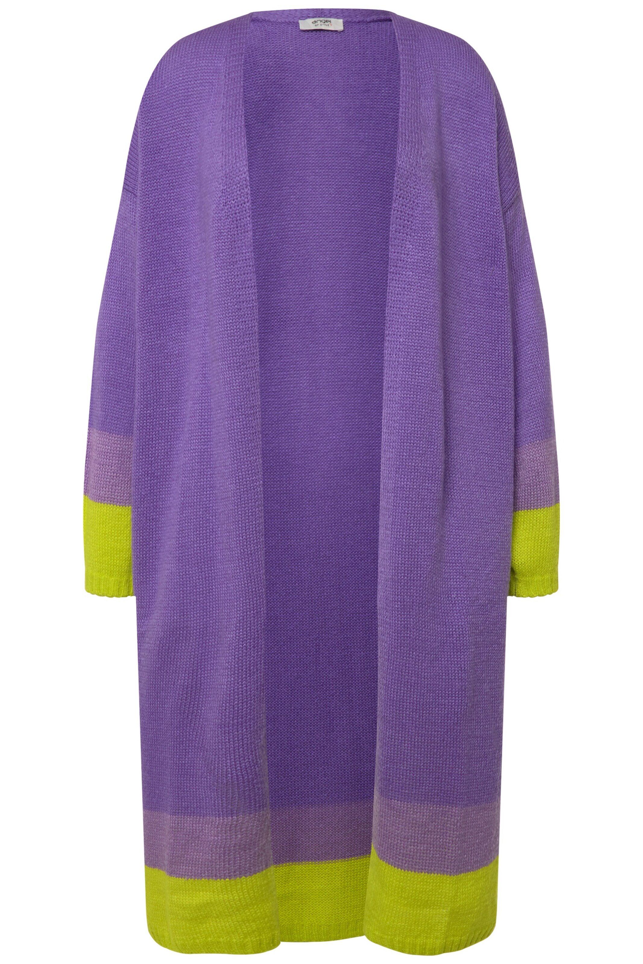 Angel of Style Knit Cardigan in Purple: front