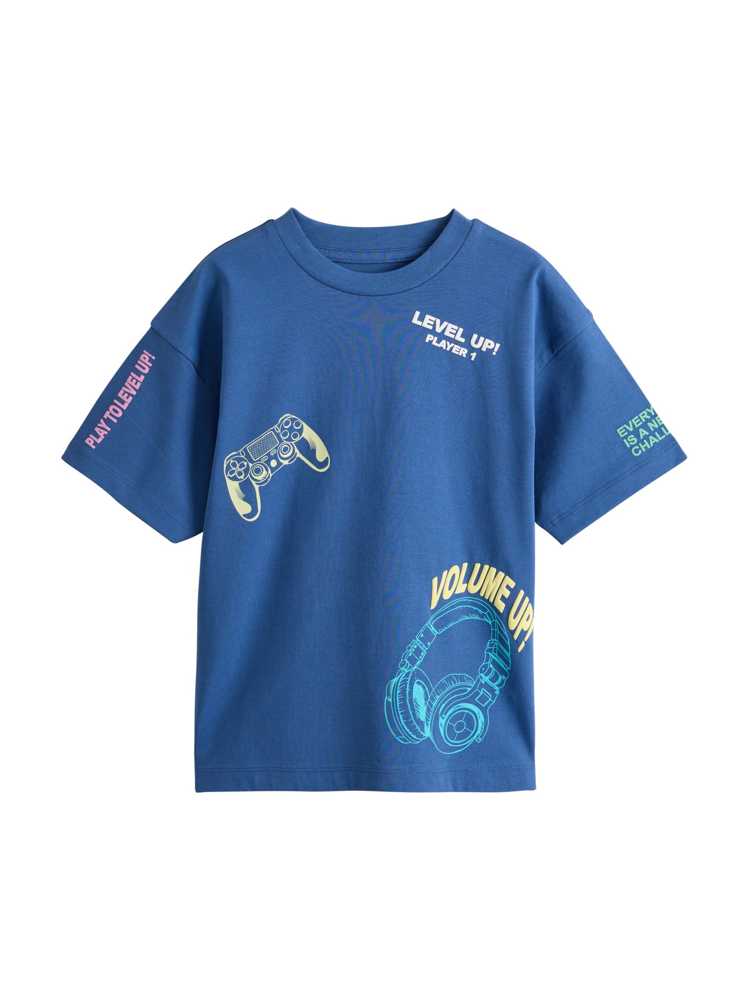 Next - Camiseta en azul: frente