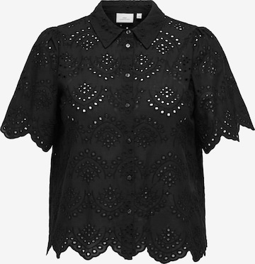 Camicia da donna 'CARValais' di ONLY Carmakoma in nero: frontale