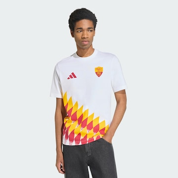 T-Shirt fonctionnel 'AS Rom Seasonal' ADIDAS PERFORMANCE en blanc : devant