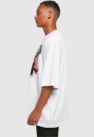 T-Shirt 'Motley Crue - Montage Skull' Merchcode en blanc