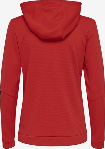 Hummel Athletic Zip-Up Hoodie in Red