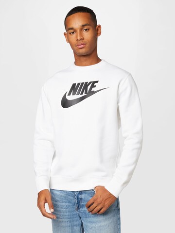 Nike Sportswear - Sweatshirt de desporto em branco: frente