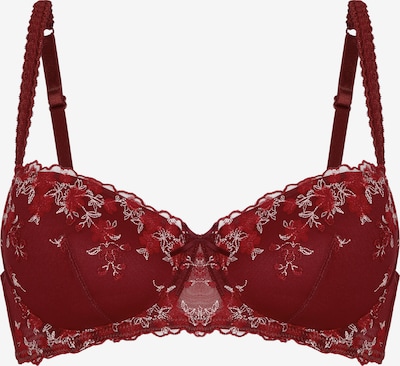 Hunkemöller BH 'Chloe' in 70/B in rot / bordeaux / weiß, Produktansicht