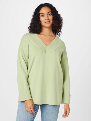 Vero Moda Curve Sweter 'NANCY' w kolorze zielony: przód