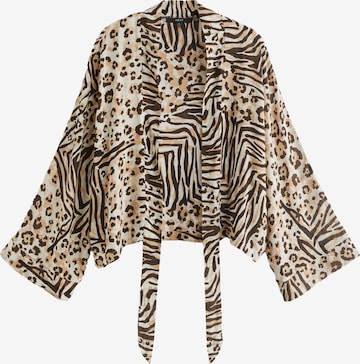 Kimono Next en marron : devant