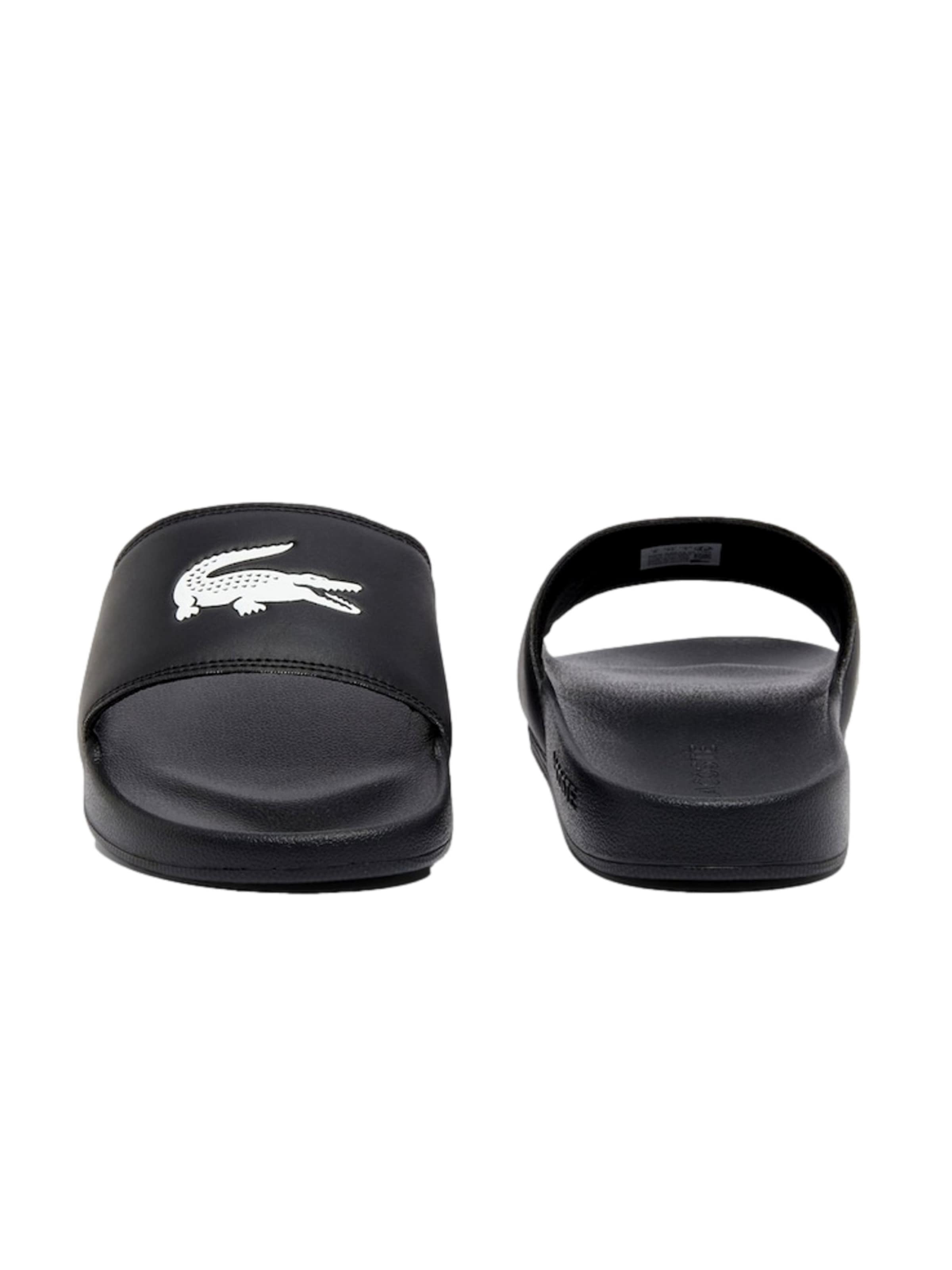 LACOSTE Pantoletter 'Serve Slides 0.0' i sort