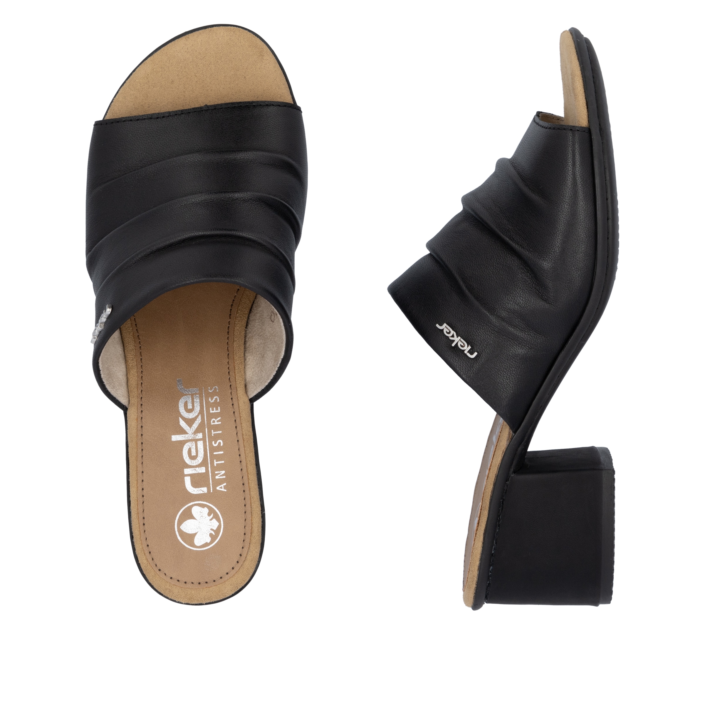 Sandales à lanières Rieker en noir