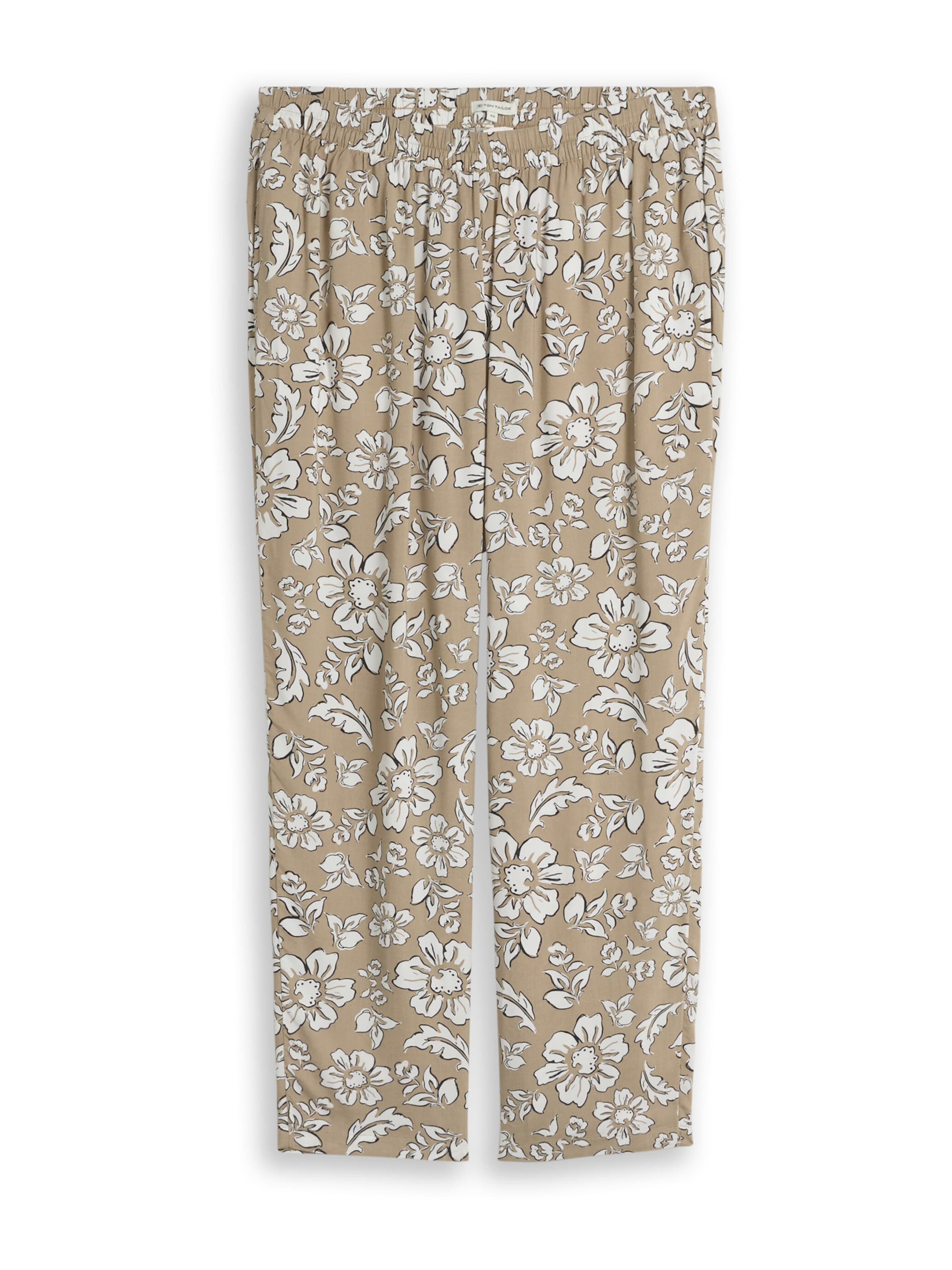 Tom Tailor Women + Loose fit Pants in Green: front