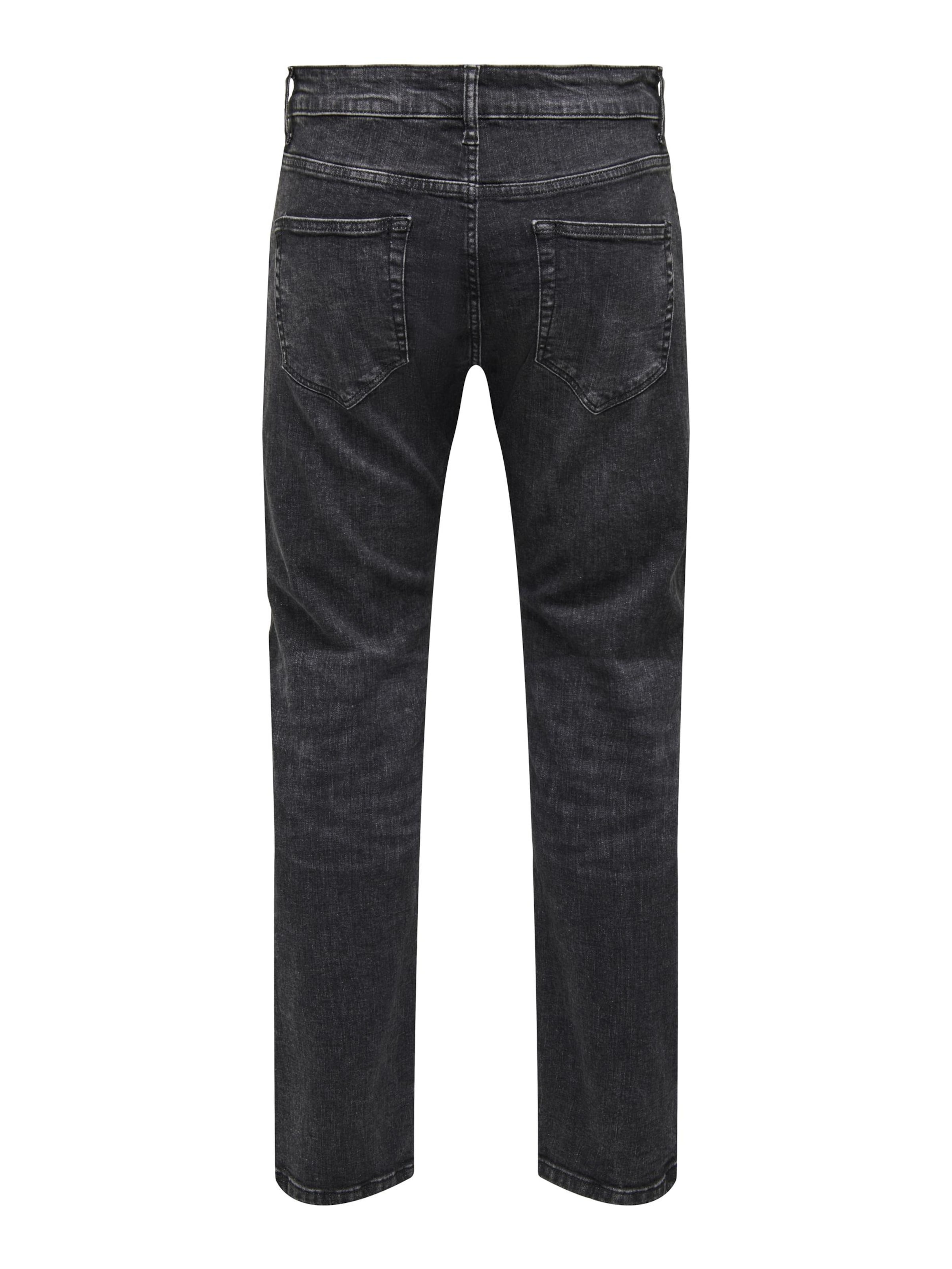 Only &amp; Sonsregular Traperice &#x27;WEFT&#x27; - crna boja