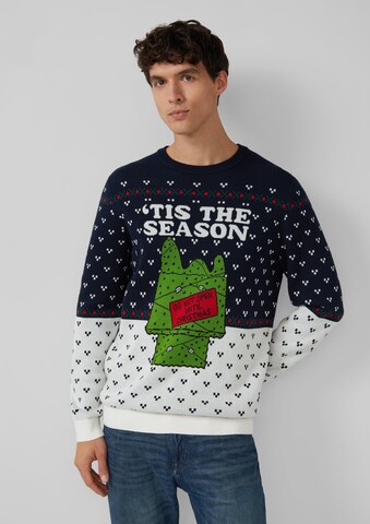 s.Oliver Trui in Blauw: voorkant