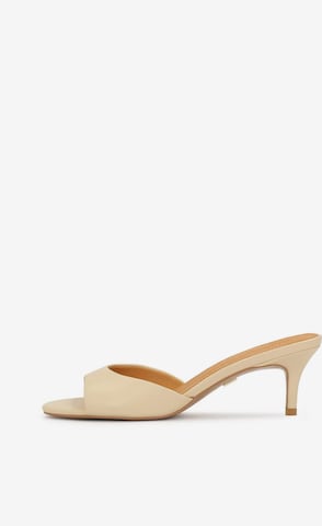 Kazar Pantolette in Beige: Vorderseite