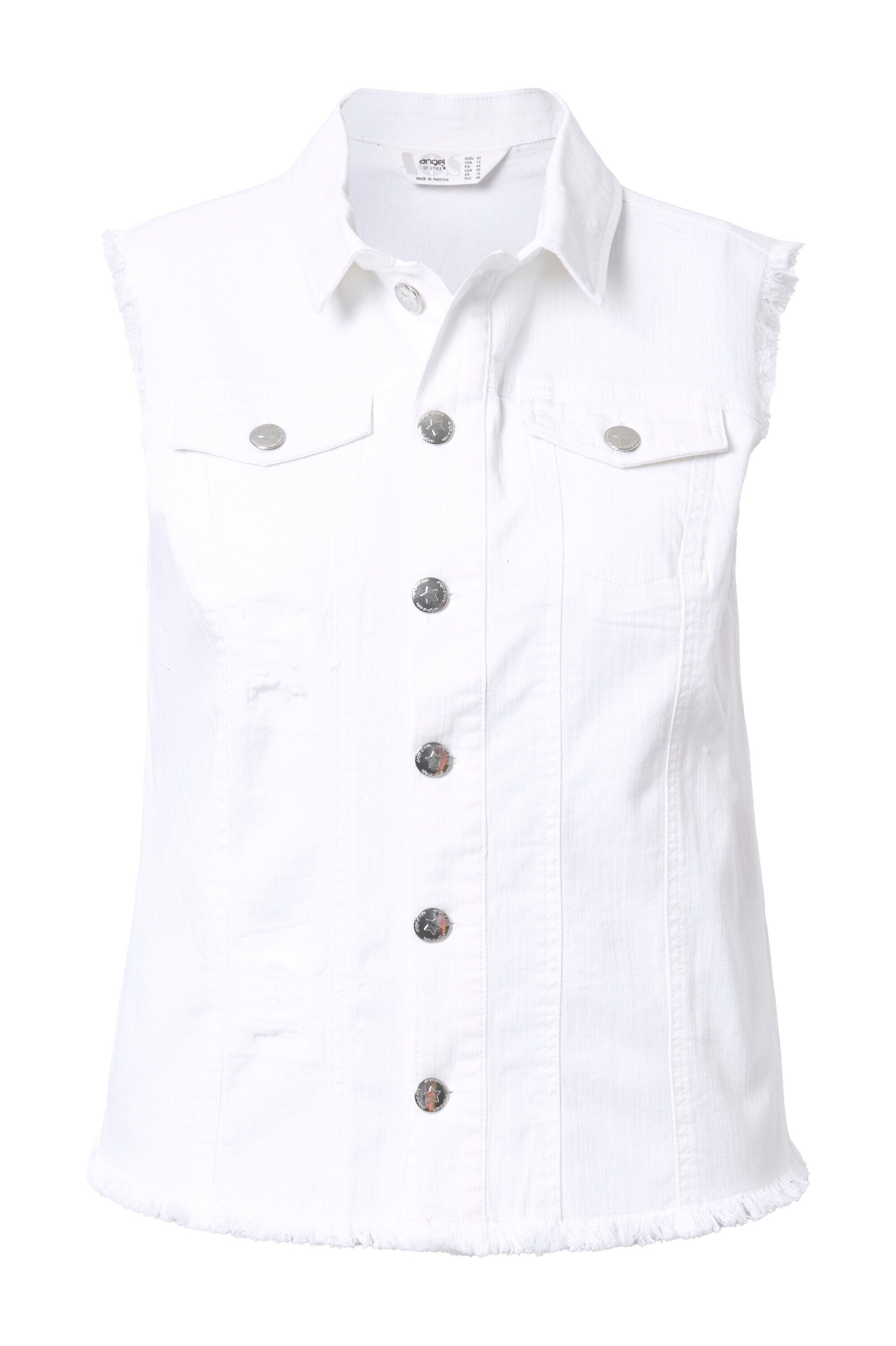 Angel of Style Weste in Weiß: Vorderseite