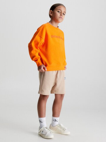 Calvin Klein Jeans Sweatshirt in Orange