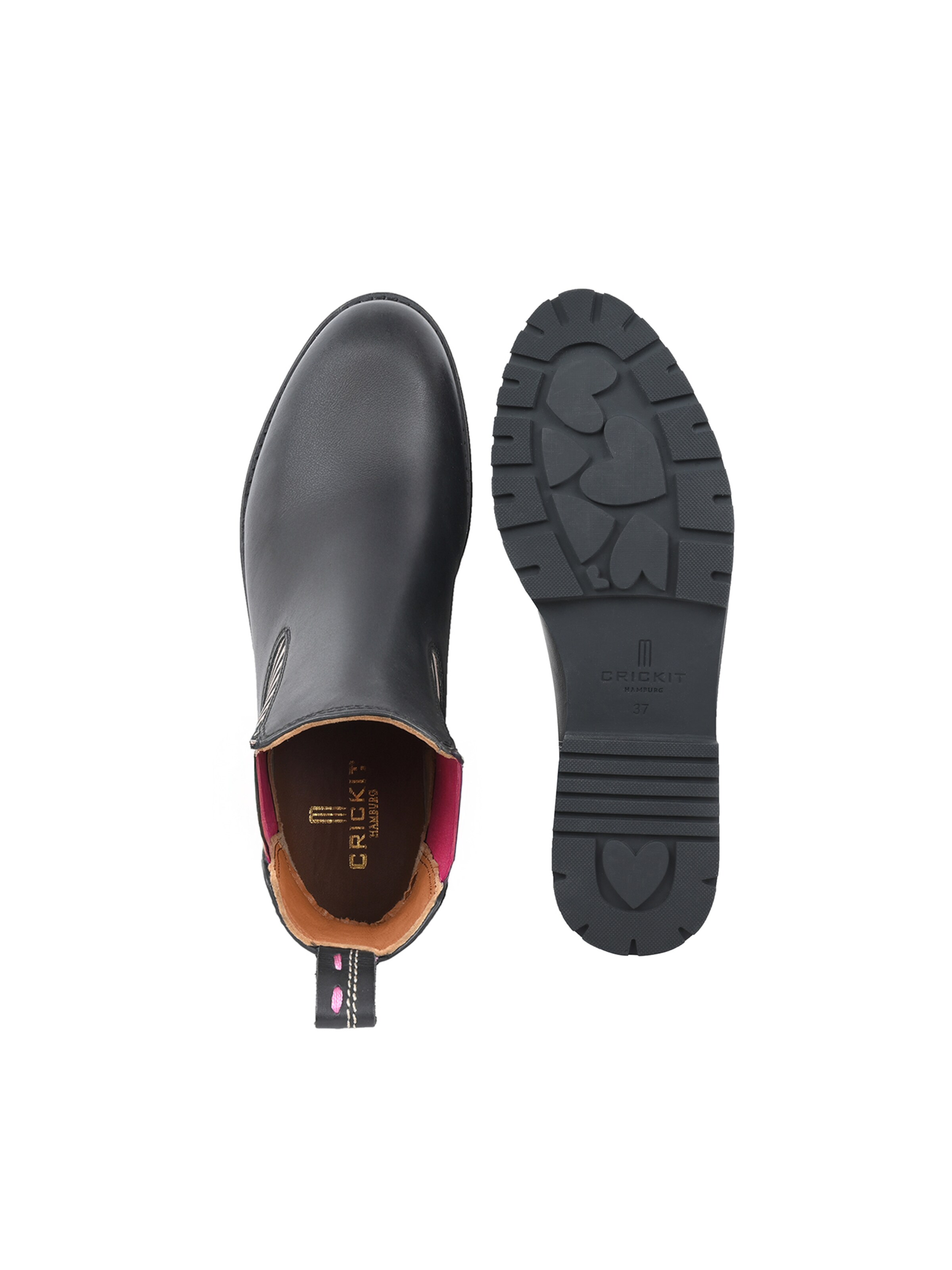 Crickit Chelsea boots 'Simba' in Zwart