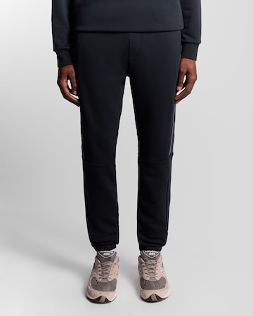 Lyle & Scott Tapered Broek 'Tape Trackies' in Blauw: voorkant