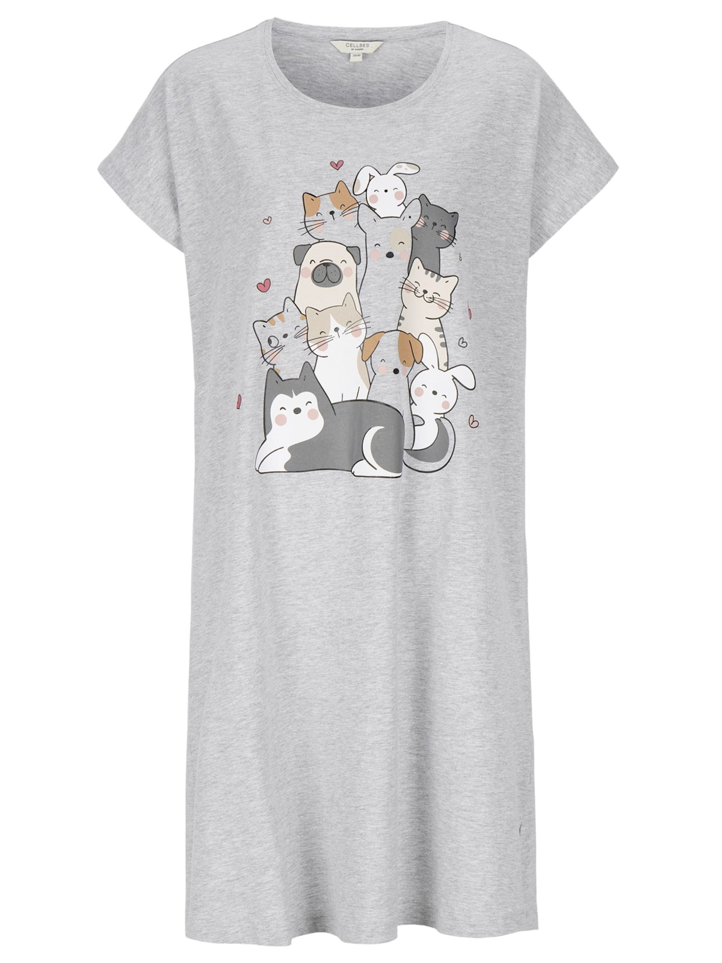 Cellbes of Sweden Nachthemd in Grau: Vorderseite