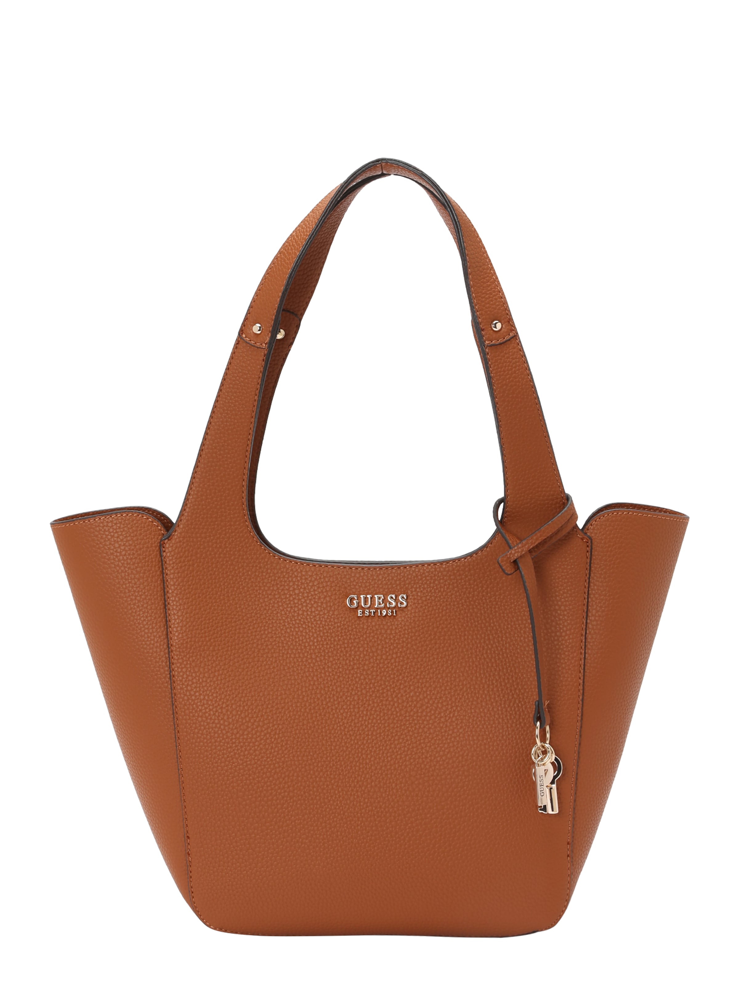 Plase de cumpărături 'CALISTA 2 IN 1 TOTE' de la GUESS pe maro: față