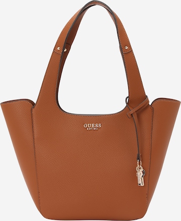 Plase de cumpărături 'CALISTA 2 IN 1 TOTE' de la GUESS pe maro: față